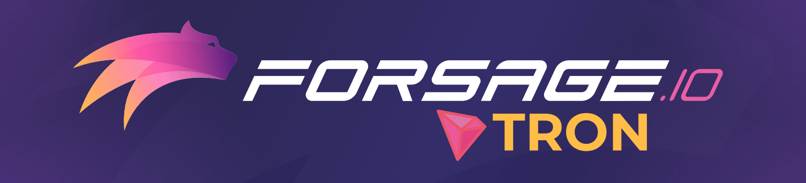 Forsage Tron Logo Banner
